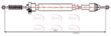 APEC Brake Cable CAB1622
