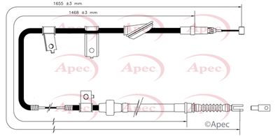APEC Brake Cable CAB1575