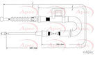 APEC Brake Cable CAB1423