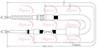 APEC Brake Cable CAB1742