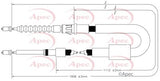APEC Brake Cable CAB1742