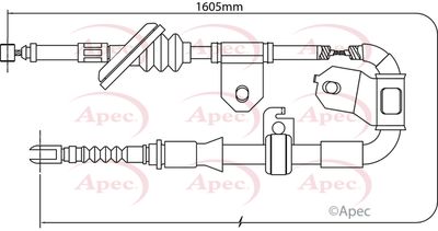 APEC Brake Cable CAB1433