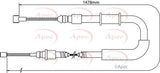 APEC Brake Cable CAB1072