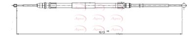 APEC Brake Cable CAB1580