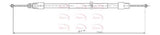 APEC Brake Cable CAB1028