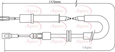 APEC Brake Cable CAB1295