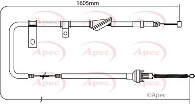 APEC Brake Cable CAB1266