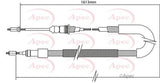 APEC Brake Cable CAB1340