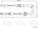 APEC Brake Cable CAB1378