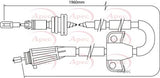 APEC Brake Cable CAB1512