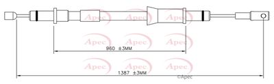 APEC Brake Cable Rr And Rl CAB1746
