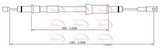 APEC Brake Cable Rr And Rl CAB1746