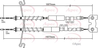 APEC Brake Cable CAB1168