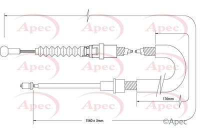 APEC Brake Cable CAB1534