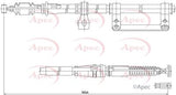 APEC Brake Cable CAB1249
