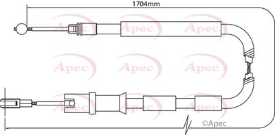 APEC Brake Cable CAB1292