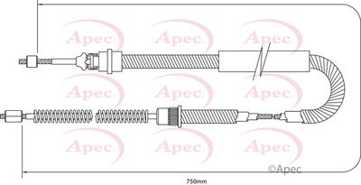 APEC Brake Cable CAB1348