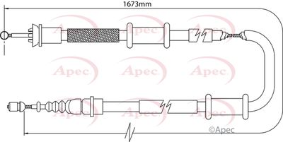 APEC Brake Cable CAB1112