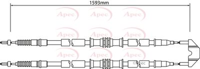 APEC Brake Cable CAB1451