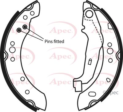 APEC Brake Shoes SHU786