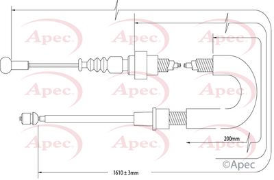 APEC Brake Cable CAB1576