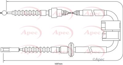 APEC Brake Cable CAB1205