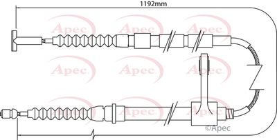 APEC Brake Cable CAB1005