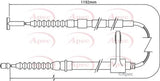 APEC Brake Cable CAB1005