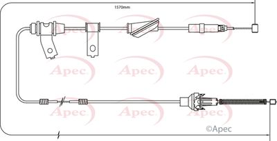 APEC Brake Cable CAB1264