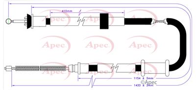 APEC Brake Cable CAB1118