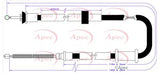 APEC Brake Cable CAB1118