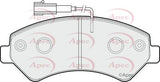 APEC Front Brake Pads PAD1575
