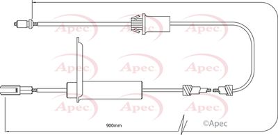APEC Brake Cable CAB1280