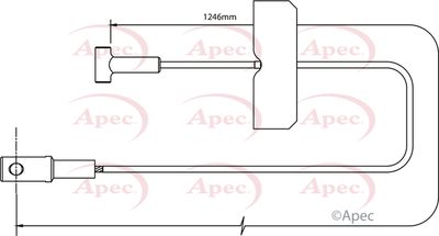 APEC Brake Cable CAB1495