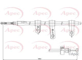 APEC Brake Cable CAB1347