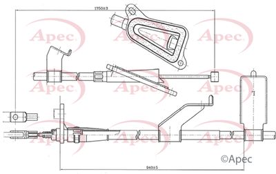 APEC Brake Cable CAB1324