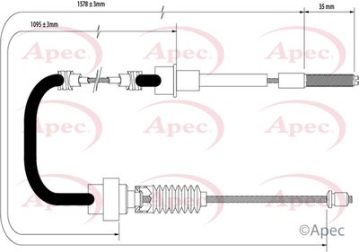 APEC Brake Cable CAB1570