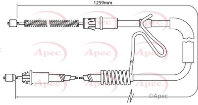 APEC Brake Cable CAB1176