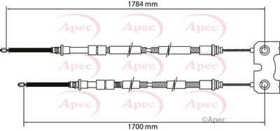 APEC Brake Cable CAB1133