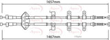APEC Brake Cable CAB1276