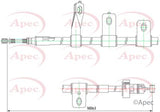 APEC Brake Cable CAB1537