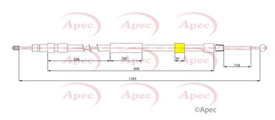 APEC Brake Cable Left/Right CAB1751