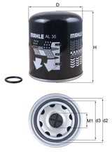Mahle Air Dryer Filter AL35