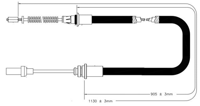 APEC Brake Cable CAB1836