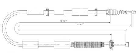 APEC Brake Cable CAB1842