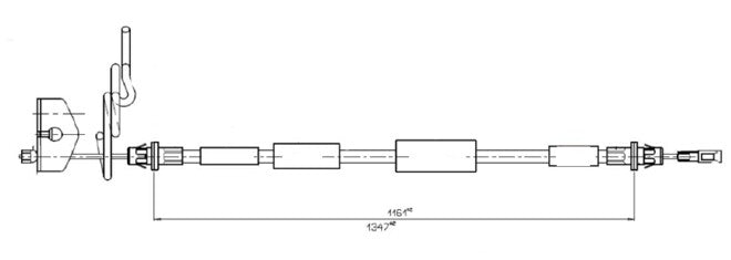 APEC Brake Cable CAB1843