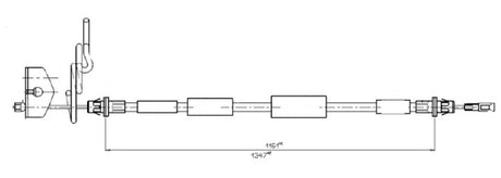 APEC Brake Cable CAB1843