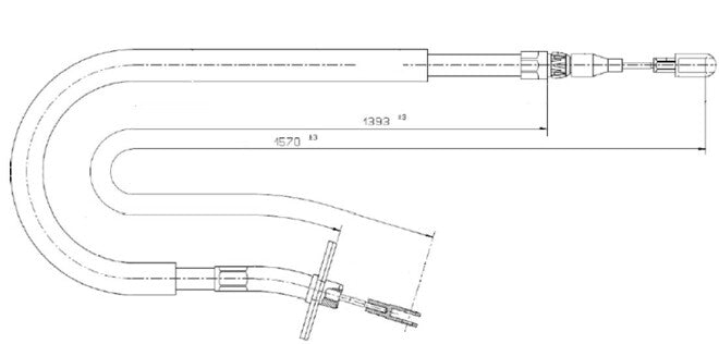 APEC Brake Cable CAB1848