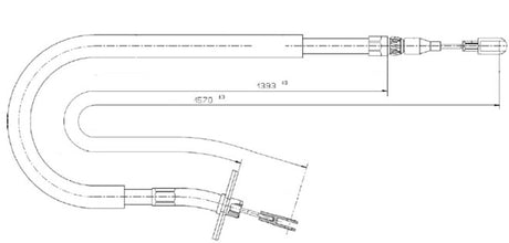 APEC Brake Cable CAB1848