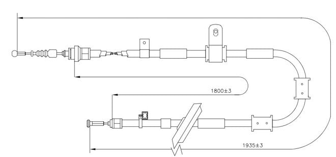 APEC Brake Cable CAB1856